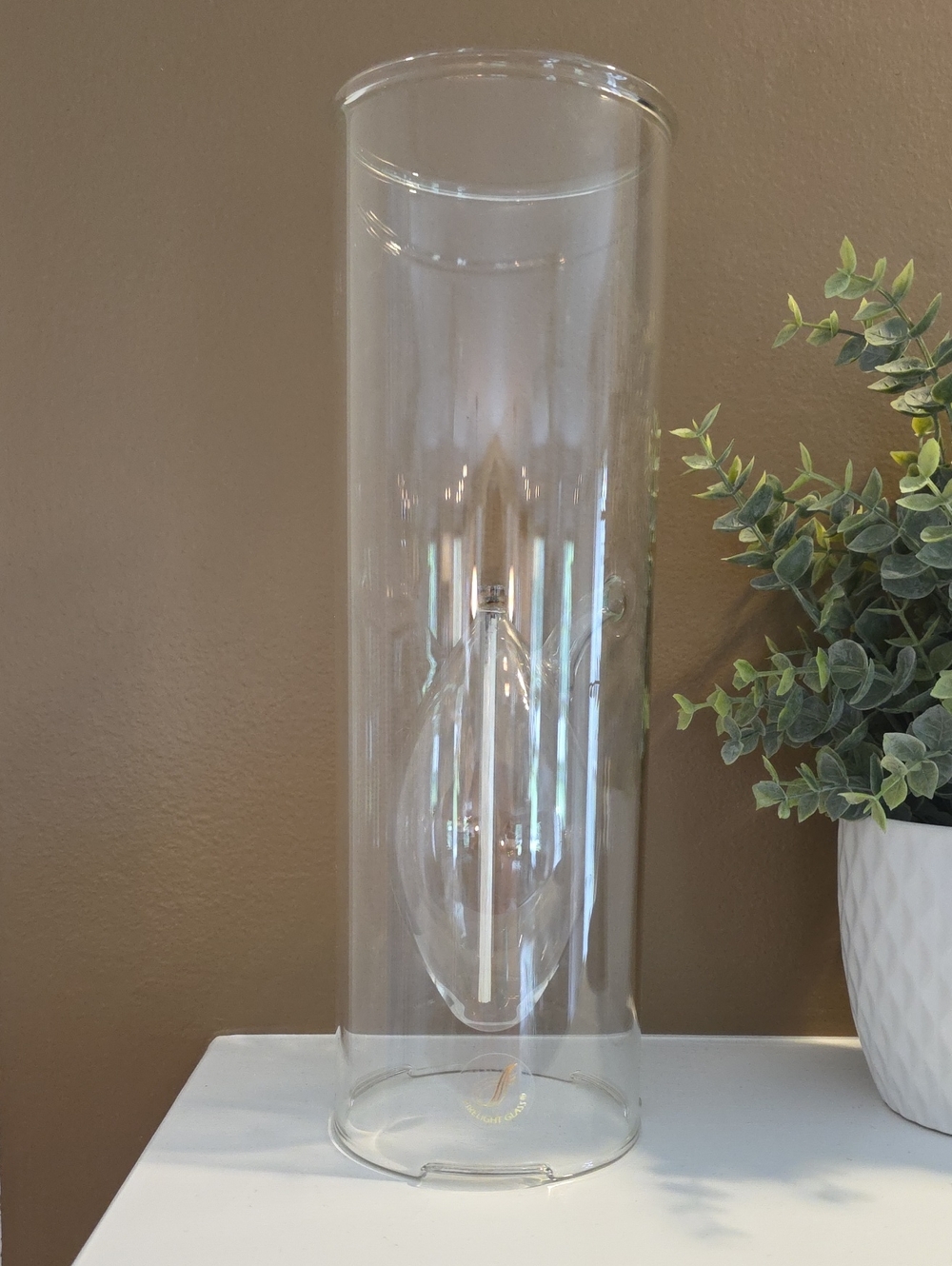 Vintage Firelight Glass "ARIA" 12" Oil Lamp